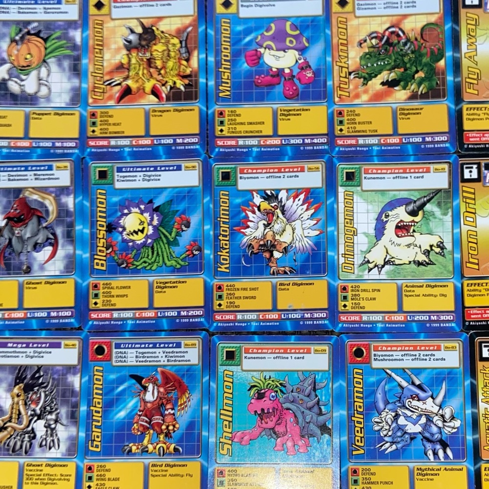 Digimon Cards Digi-Battle 1999 Bandai - *15 Randoms*!!